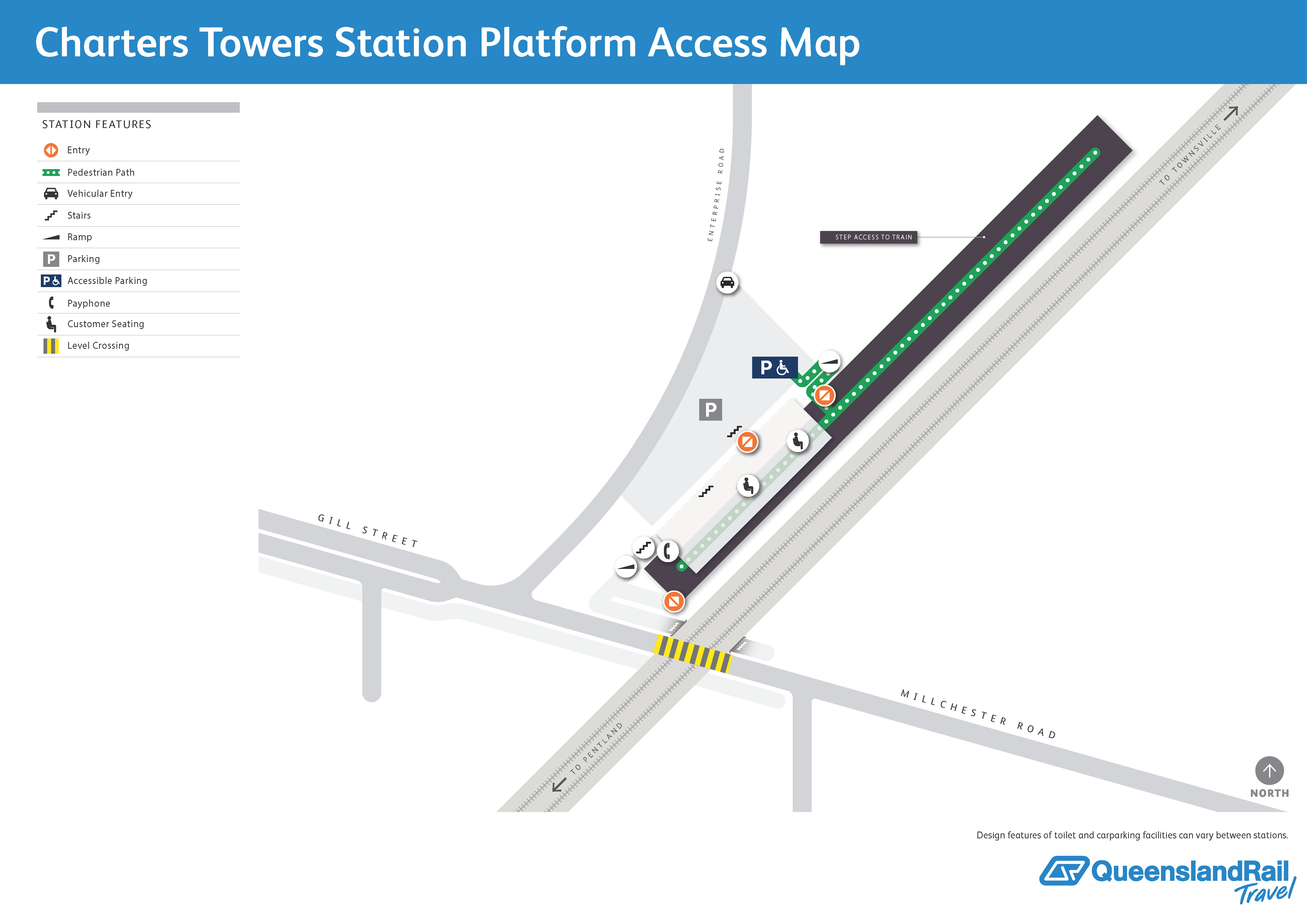 Charters Towers Railway Station map 1